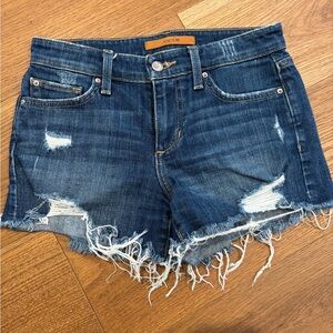 Joe's Jeans Blue Distressed Jean Shorts